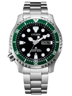 Citizen NY0084-89EE Promaster Automatic Diver Herrenuhr Schwarz / Grün