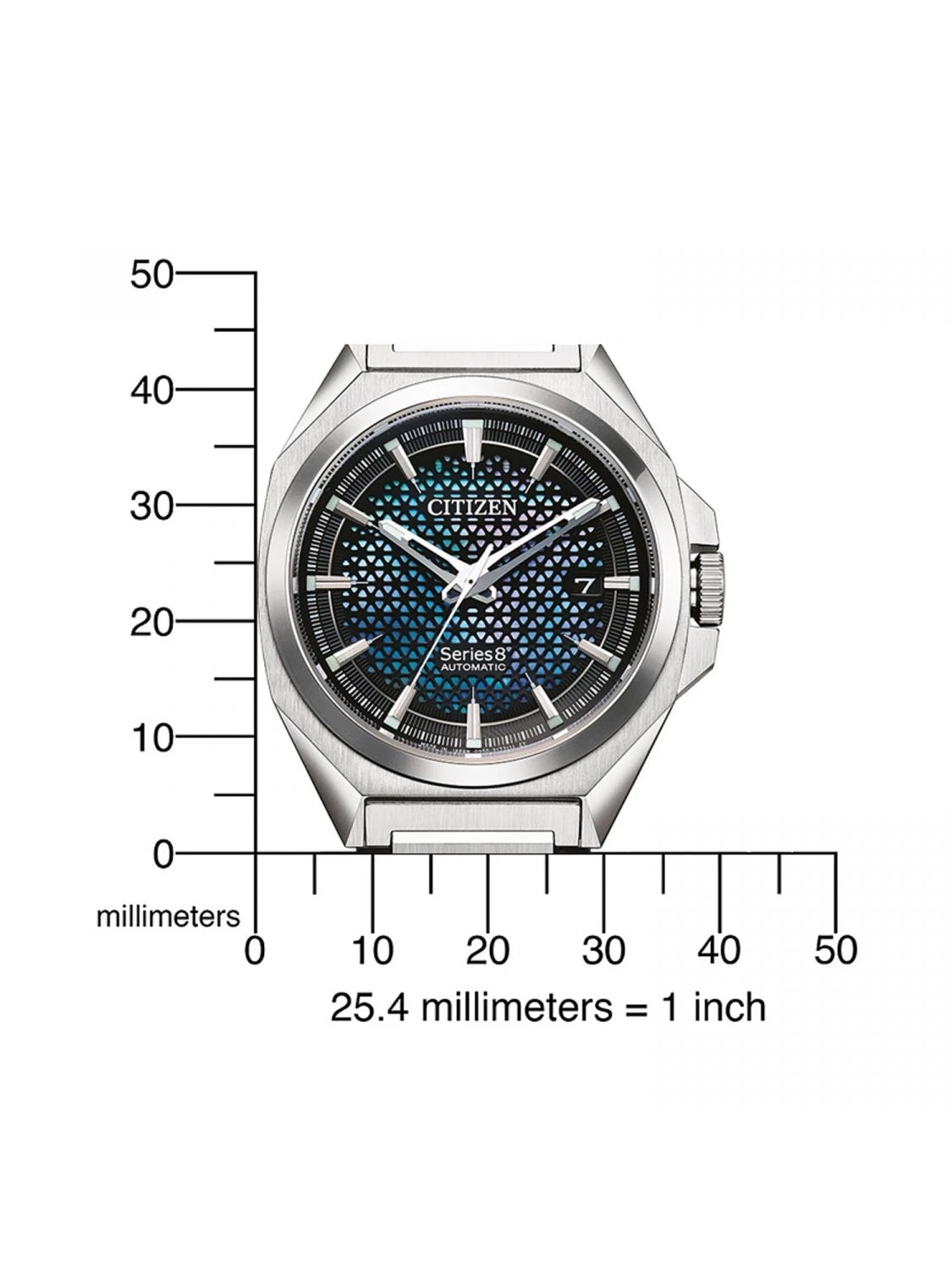Citizen NA1010-84X Herrenuhr Automatik Series 8 Stahl/Schwarz 4 Citizen NA1010-84X Herrenuhr Automatik Series 8 Stahl/Schwarz – Bild 4