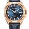 Citizen NB6012-18L Herrenuhr Automatik Series 8 Blau/Roségoldfarben