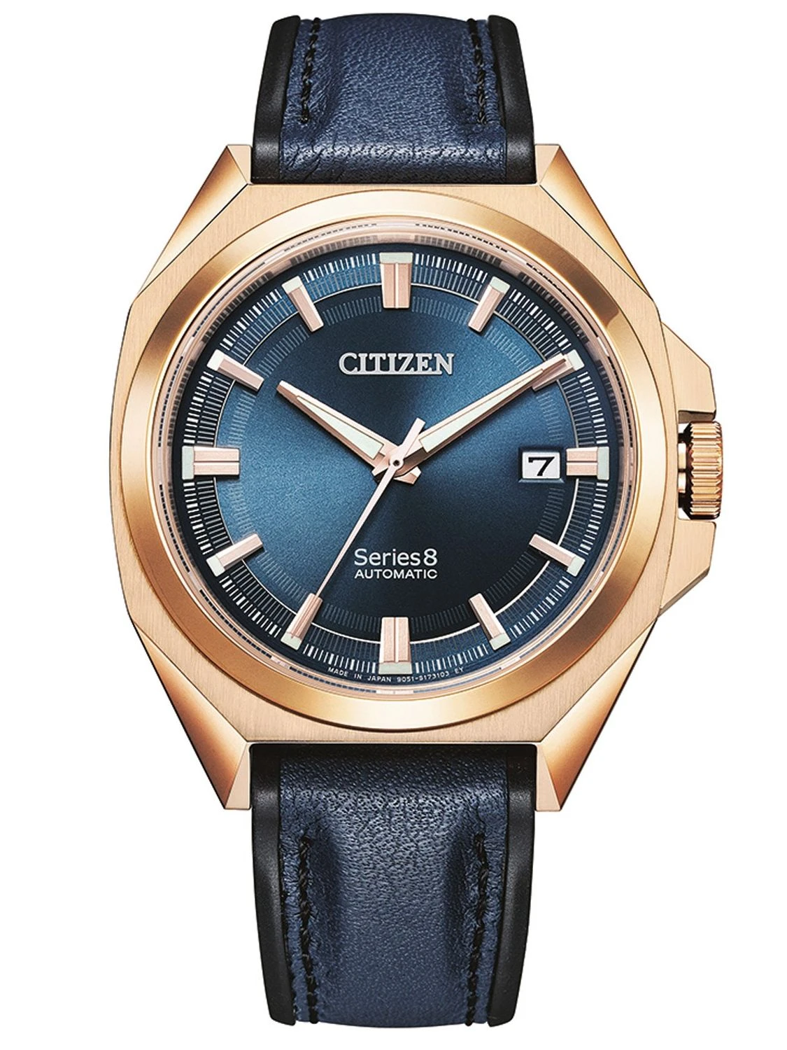 Citizen NB6012-18L Herrenuhr Automatik Series 8 Blau/Roségoldfarben 1 Citizen NB6012-18L Herrenuhr Automatik Series 8 Blau/Roségoldfarben
