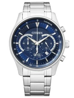 Citizen AN8190-51L Herrenuhr Chronograph Stahl/Blau