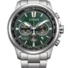 Citizen CA4570-88X Eco-Drive Herrenuhr Chronograph Titan Grün