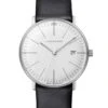 Junghans 047/4251.02 Max Bill Damenuhr Saphirglas Lederband Schwarz