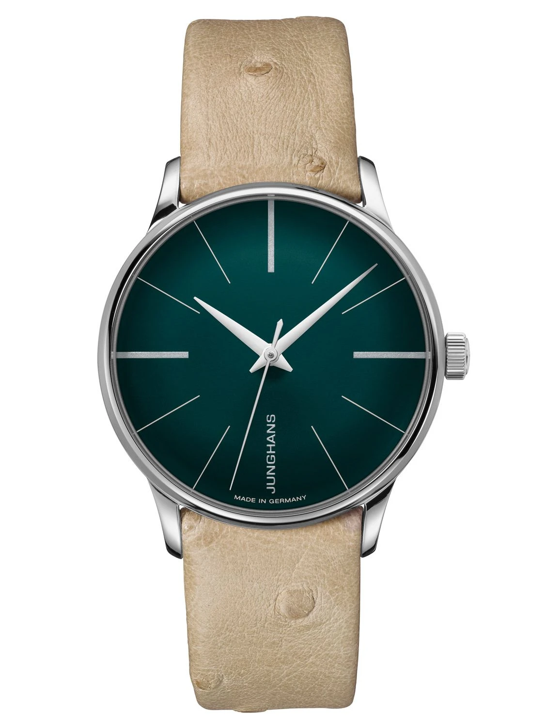 Junghans 027/3343.00 Meister Damenuhr Automatic Beige/Dunkelgrün 1 Junghans 027/3343.00 Meister Damenuhr Automatic Beige/Dunkelgrün