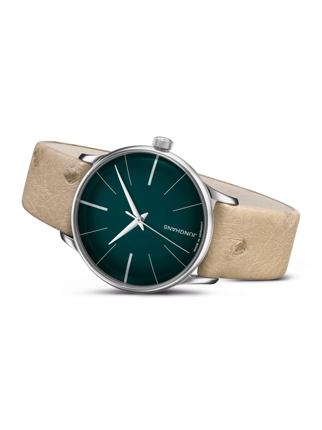 Junghans 027/3343.00 Meister Damenuhr Automatic Beige/Dunkelgrün 2 Junghans 027/3343.00 Meister Damenuhr Automatic Beige/Dunkelgrün – Bild 2