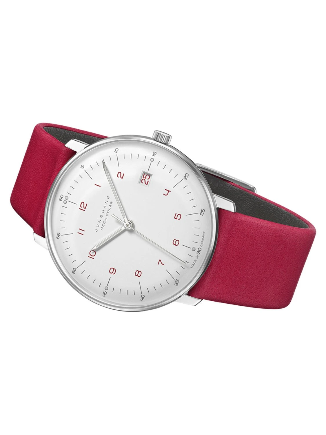 Junghans 059/4325.02 Max Bill Unisex-Funkuhr Mega Solar Rot 2 Junghans 059/4325.02 Max Bill Unisex-Funkuhr Mega Solar Rot – Bild 2