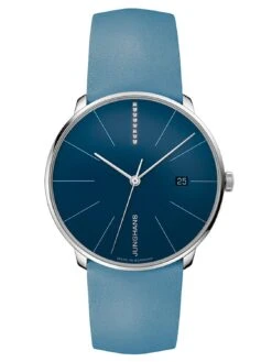 Junghans 027/4356.00 Damenuhr Meister Fein Automatic Mit Diamanten Blau