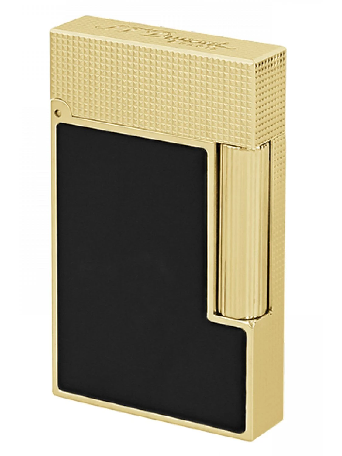 S.T. Dupont C16601 Feuerzeug Linie 2 Mattschwarz/Goldfarben 1 S.T. Dupont C16601 Feuerzeug Linie 2 Mattschwarz/Goldfarben