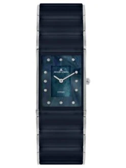 Jacques Lemans 1-1940H Damen-Armbanduhr Dublin Keramik Blau