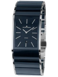 Jacques Lemans 1-1939F Armbanduhr In Unisexgröße Keramik Blau