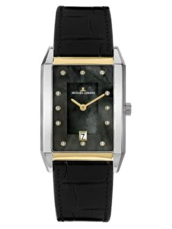 Jacques Lemans 1-2158E Damenuhr Quarz Schwarz