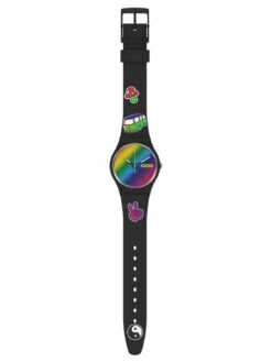 Swatch SO31B101 Damenuhr Go With The 'Bow -Mode Zubehör Geschäft 087121891933 2