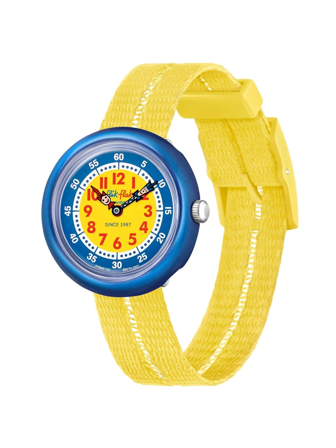 Flik Flak FBNP189 Kinderuhr Retro Yellow 1 Flik Flak FBNP189 Kinderuhr Retro Yellow