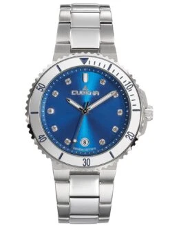 Dugena 4461101 Damenuhr Blau/Silber