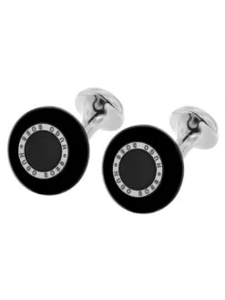 BOSS 50460959-001 Manschettenknöpfe Ring Schwarz