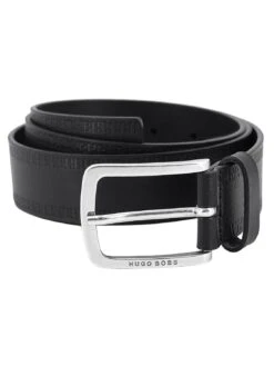 BOSS 50452434-001 Herrengürtel Jor Leder Schwarz