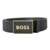BOSS 50471333-002 Herrengürtel Leder Schwarz Icon-S1