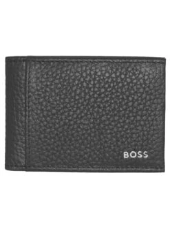 BOSS 50475289-001 Herren Kartenetui Leder Schwarz Crosstown