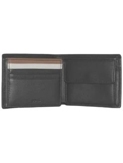 BOSS 50479674-001 Herren-Geldbeutel Leder Schwarz Byron -Mode Zubehör Geschäft 09757992492 2