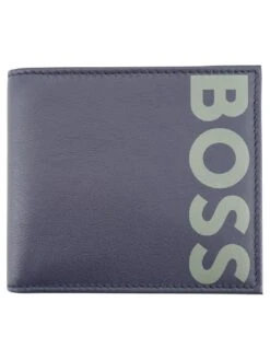 BOSS 50492334-418 Herren-Geldbeutel Leder Dunkelblau Big BL