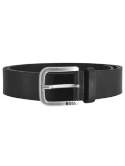 BOSS 50491903-001 Herrengürtel Leder Schwarz Janni