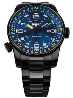 Traser H3 109523 Herrenuhr Automatik P68 Pathfinder Blau
