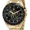 Maserati R8873612041 Herrenuhr Chronograph Traguardo Goldfarben/Schwarz