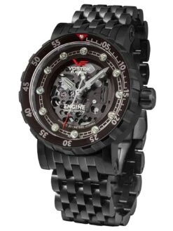 Vostok Europe NH72-571C647-B Herrenuhr Automatik Engine Schwarz