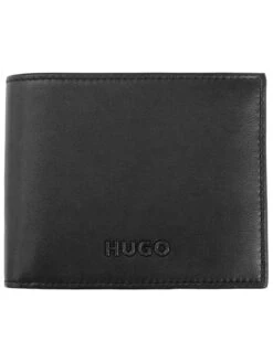 HUGO 50490805-001 Herren-Geldbeutel Leder Schwarz Myles Trifold