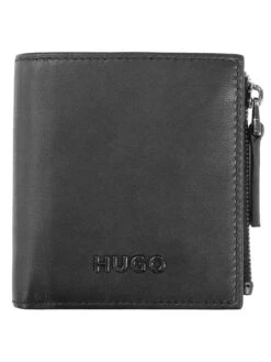 HUGO 50491231-001 Herren-Geldbeutel Leder Schwarz Myles