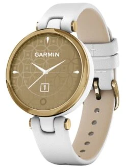 Garmin 010-02384-B3 Lily Classic Damen-Smartwatch Weiß/Hellgoldfarben