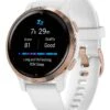 Garmin 010-02429-13 Venu 2S Fitness Smartwatch Weiß/Roségoldfarben