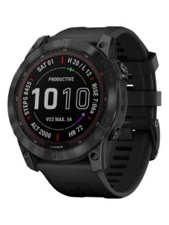 Garmin 010-02541-23 Fenix 7X Saphir Solar Titan Smartwatch Schwarz