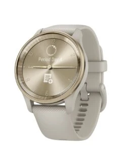 Garmin 010-02665-02 Vivomove Trend Damen-Smartwatch Pastellbraun/Crèmegold