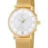 ETT Eco Tech Time ELS-11472-11M Funk-Solar Damenuhr Atacama Mit Milanaiseband Goldfarben