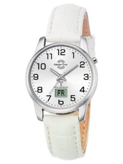 Master Time MTLA-10798-42L Damenuhr Funk Basic Weiß