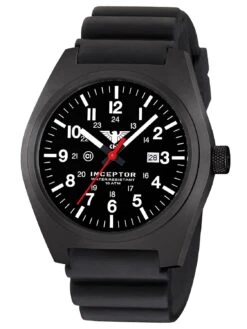 KHS INCBS.DB Herrenarmbanduhr Inceptor Black Steel