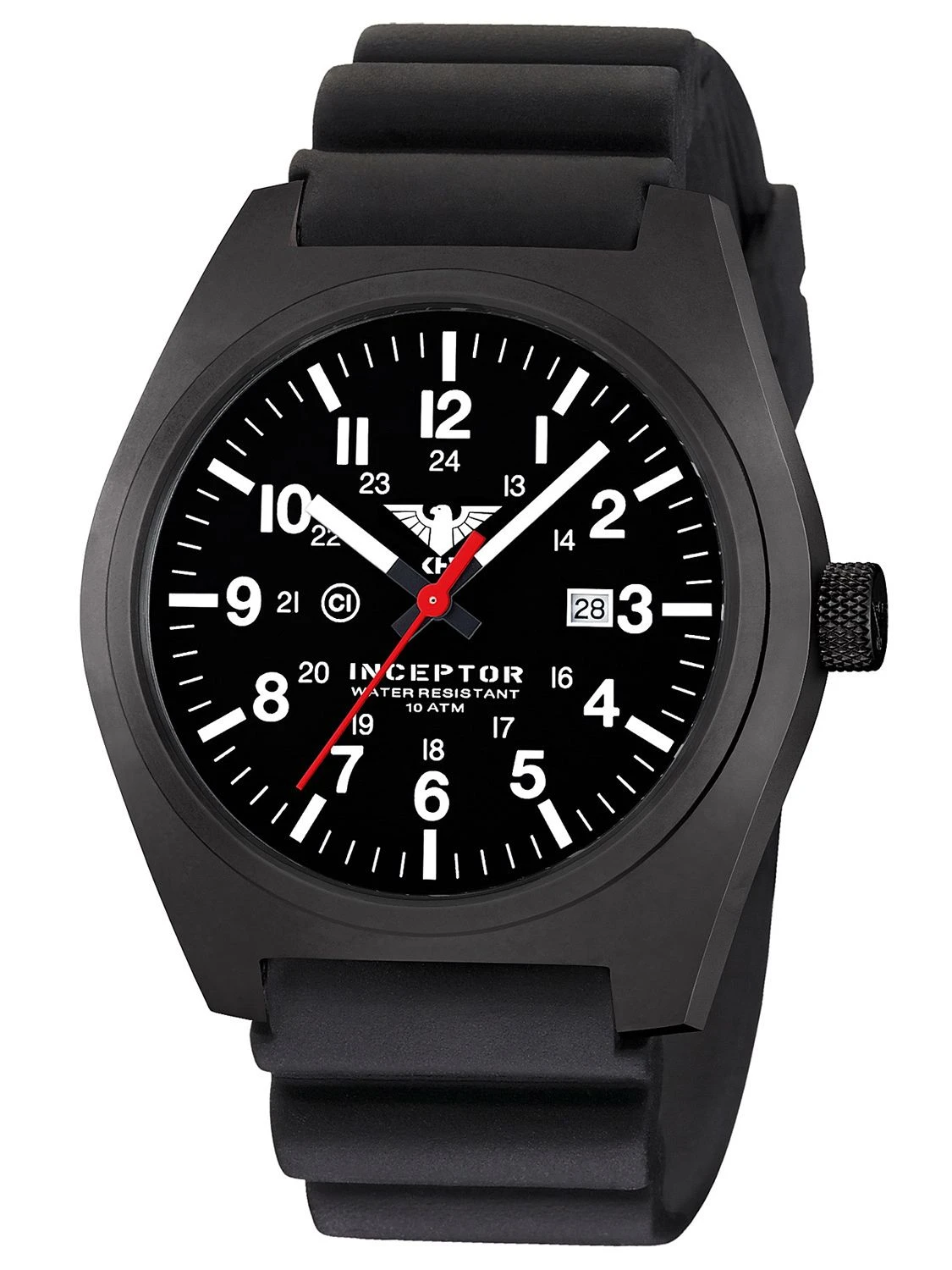 KHS INCBS.DB Herrenarmbanduhr Inceptor Black Steel 1 KHS INCBS.DB Herrenarmbanduhr Inceptor Black Steel