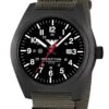 KHS INCBS.NSGO Herrenuhr Inceptor Black Steel Steingau-Oliv