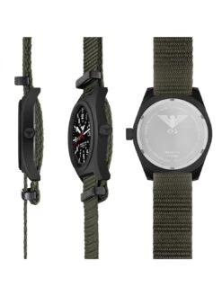 KHS INCBS.NSGO Herrenuhr Inceptor Black Steel Steingau-Oliv -Mode Zubehör Geschäft 330125683790 3