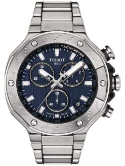 Tissot T141.417.11.041.00 Herrenuhr T-Race Chronograph Edelstahl/Blau