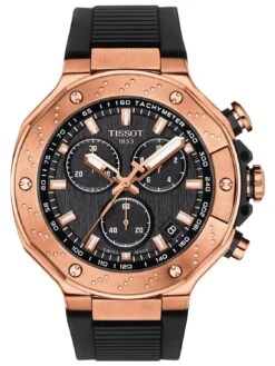 Tissot T141.417.37.051.00 Herrenuhr T-Race Chronograph Schwarz/Roségoldfarben