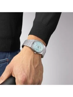 Tissot T137.407.11.351.00 Herrenuhr Automatik PRX Powermatic 80 Hellblau -Mode Zubehör Geschäft 35994231 4