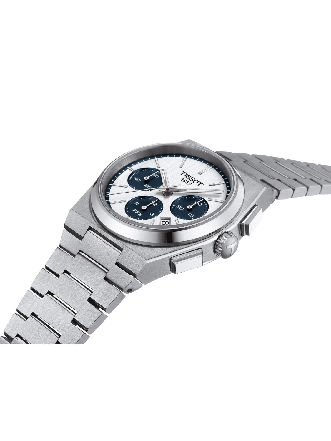Tissot T137.427.11.011.01 Herrenuhr Automatik PRX Chronograph Silber/Blau 2 Tissot T137.427.11.011.01 Herrenuhr Automatik PRX Chronograph Silber/Blau – Bild 2