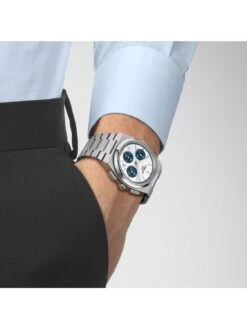 Tissot T137.427.11.011.01 Herrenuhr Automatik PRX Chronograph Silber/Blau 10 Tissot T137.427.11.011.01 Herrenuhr Automatik PRX Chronograph Silber/Blau -Mode Zubehör Geschäft 35994326 5