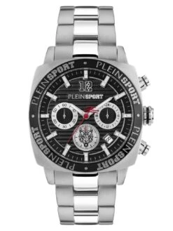 Philipp Plein PSGBA1123 Herren-Chronograph Wildcat Edelstahl/Schwarz