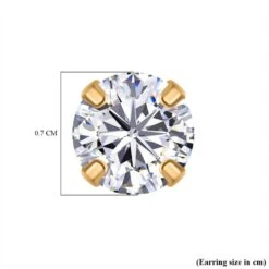 3er Set - AAAA Weißer Zirkonia 925 Silber Vergoldet Ca. 6.40 Ct 9 3er Set - AAAA Weißer Zirkonia 925 Silber Vergoldet Ca. 6.40 Ct -Mode Zubehör Geschäft 4166926 2