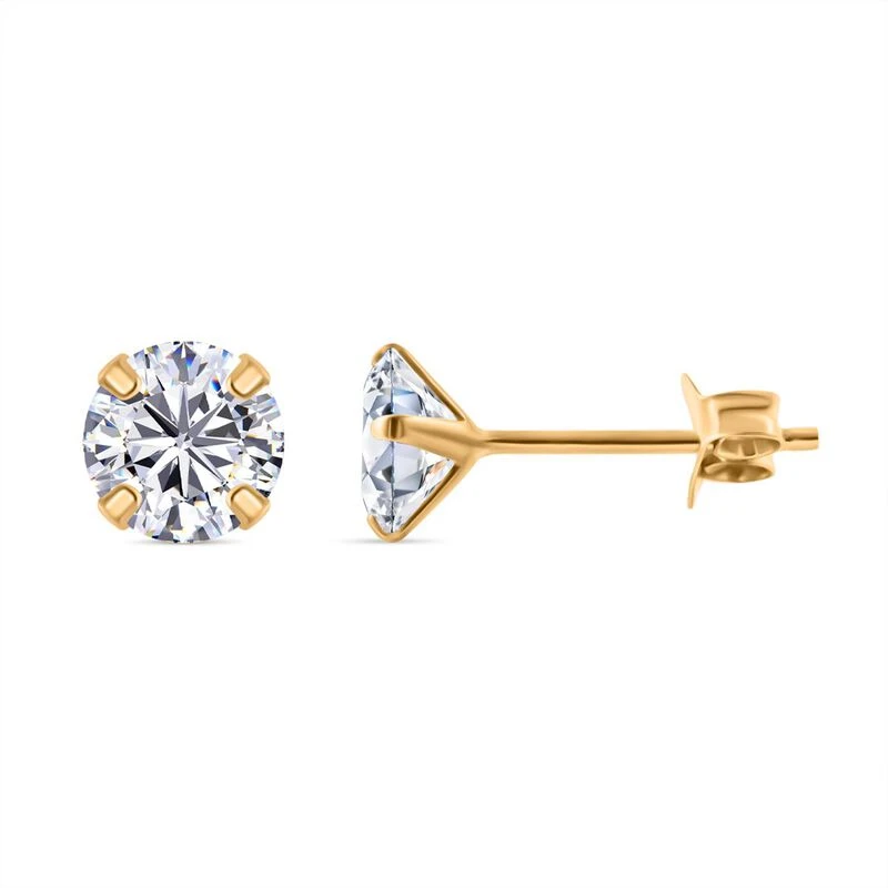 3er Set - AAAA Weißer Zirkonia 925 Silber Vergoldet Ca. 6.40 Ct 4 3er Set - AAAA Weißer Zirkonia 925 Silber Vergoldet Ca. 6.40 Ct – Bild 4