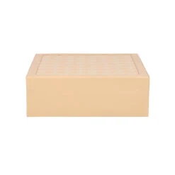 2er-Set Schmuckkasten Mit Schloss Und Extra Box, Größe 25x25x8 Cm, Beige -Mode Zubehör Geschäft 6070763 2