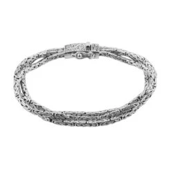 Royal Bali Kollektion - Borobudur-Armband, Ca. 19 Cm, 925 Silber Ca. 28,70g